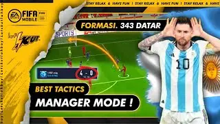 Pesta Gol !!! Taktik Gacor NO SCAM❗Formasi 343 Datar Fifa Mobile | Manager Mode Fifa 22 Mobile !
