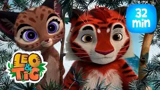 Leo & Tig - El pueblo del Sol y más episodios completos | Caricatura animada 🐯🦁