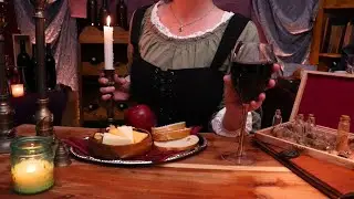 ASMR Cozy Tavern Cinematic ASMR Roleplay Soft Spoken Return to the Tavern With Fire Place Sounds
