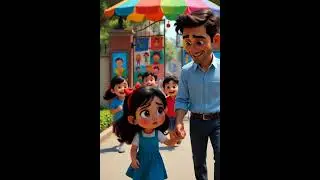 Little Ayesha first day at school #short story#animation