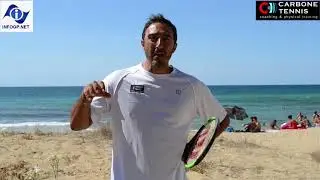 Augmented reality on visual and physical training for tennis.