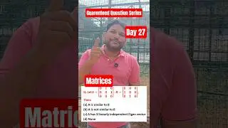 Matrices | Linear Algebra | CSIR NET Maths & GATE Maths | IFAS