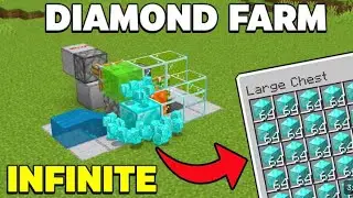 Minecraft infinite diamond farm for mcpe1.21.92(glitch)(easy way)