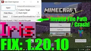 IRIS Hacked Client 1.20.10 INVALID FILE PATH FIX - Crash Issues
