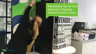 Prepasted high quality satin finish non-woven wallpaper for busy areas (French)