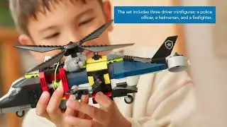 LEGO&reg; City Helicopter, Fire Truck & Submarine Remix (60462)