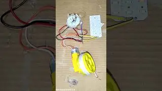 Science Experiment Dc Motor 🤯 #diy #freeenergy #generator #schoolproject #dcmotor #shorts