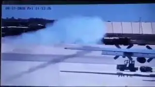 A Su-25's crew accidentally launched a missile near a transport aircraft