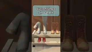 Совет по декору в Sims 4: создание уникальной полки для обуви (базовая игра!) #sims4 #sims4tips #...