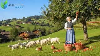 ASMR Relaxing Countryside | Harvesting Fruits & Vegetables and Caring for Farm Animals