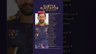 Quetta Gladiator full squad for psl 8 2023 #shorts #cricket #sports
