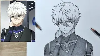 How to draw Nagi seishiro - Blue lock || drawing anime tutorial