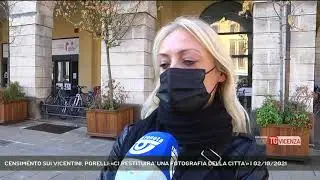CENSIMENTO SUI VICENTINI, PORELLI:&laquo;CI RESTITUIRA' UNA FOTOGRAFIA DELLA CITTA'&raquo; | 02/10/2021