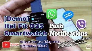 [Демо] Умные часы Itel Fit O25 &mdash; умные уведомления WhatsApp, Viber, SMS