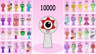 Numberblocks Sprunki Evolution Show (1-10000)- Sprunki Numberblocks One - Ten Thousand - Animation