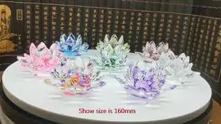 Feng Shui Crystal Lotus Flower - Various Colors Available