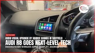 Supercar Tech Upgrade Audi R8 Gets Wireless CarPlay, Android Auto KENWOOD DMX8021DABS #audio #audir8