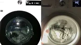 Samsung Ai vs. LG AiDD Steam Washer: Cotton 60 Wash Race *unbalanced spin*