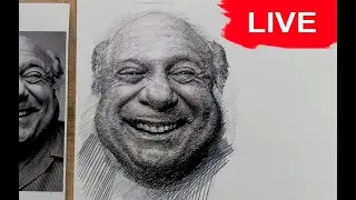 Live drawing with ink