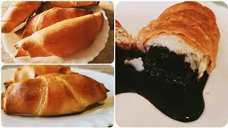 Cream Roll Recipe | Bakery Style Cream Roll | Chocolate Croissants | homemade croissants