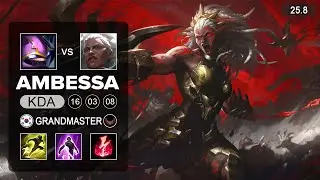 Ambessa vs Kennen Top - KR Grandmaster - Patch 25.8 Season 15