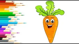 Drawing a cute carrot @babycolor2505 #drawing #coloring #howtodraw #cutecarrot