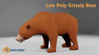 Low Poly Grizzly Bear in Blender 2.91