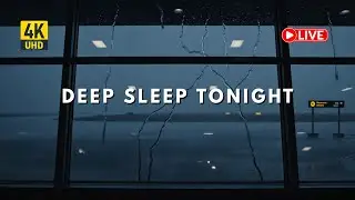 LIVE 🌧️ Rainy Night Window Ambience | Sleep Fast & Total Relax