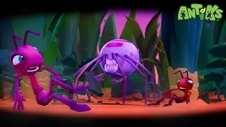 Ants Run From GIANT SPIDER! | Antiks | Moonbug Create