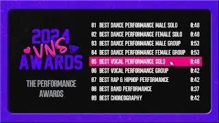 [#2024VNSAWARDS] Nominees | Best Vocal Performance Solo | Visually Not Shy 2024