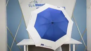 Blueprint double layer 30inch custom logo windproof golf umbrella