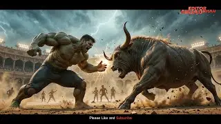Hulk Vs Bull: Arena Fight. Mind Blowing Creatures, Incredible Animals Hybrid Fusion. AI Beast
