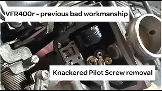 Honda VFR400r NC30 - carbs out & inspection