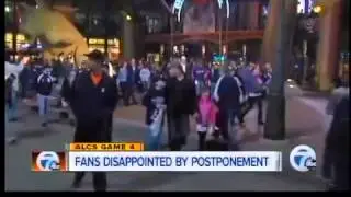 Tigers fans disappointed by postponement of Game 4