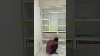 How to divide inside structure of #3bhk wardrobe. How many #shelves and #drawer you actually need