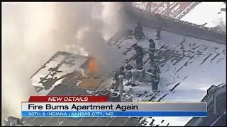 For second time in month, residents at Kansas City apartment forced out due to fire