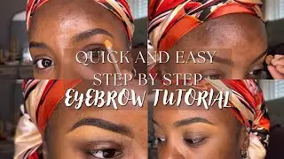 Quick and Easy Step by Step *AFFORDABLE* Eyebrow Tutorial