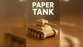 🪖 Paper Tank Craft Tutorial✨