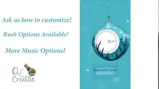 Papercut Reindeer Blue Greetings Video