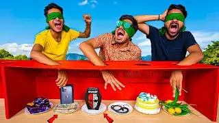 Hand in the Hole Challenge Blindfold🤣 You will have to eat wherever your hand goes🔥 Gone Hilarious