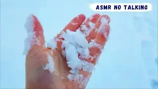 ASMR Playing and Walking In Fresh Snow | No Talking by ASMR Garden