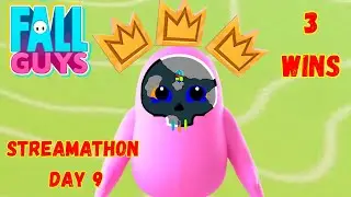 Streaming For 3 Crowns | Fall Guys | Streamathon Day 9