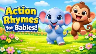 Baby Action Rhymes in Hindi 🎵 | 3D Cartoon Rhymes for Toddlers