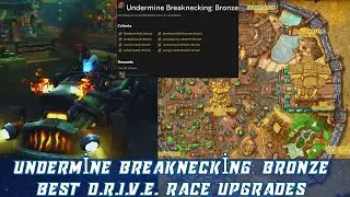 How to get The Pozzik Standard | Undermine Breaknecking: Bronze | Best D.R.I.V.E. Race Upgrades