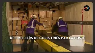 6.8 millions de colis vont &ecirc;tre tri&eacute;s par la plateforme Colissimo de la poste situ&eacute;e pr&egrave;s de Rennes.