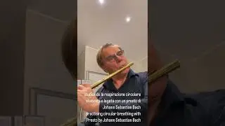 Andrea Griminelli Practicing the Circular Breathing with a 