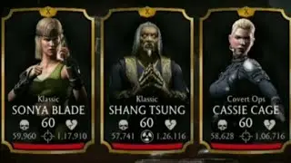 MK mobile KRYPT(ELDER) GOLD characters without tower cards