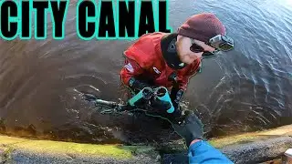 Gothenburg city canal scooter recovery