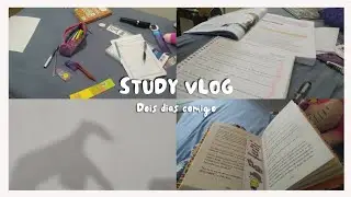 Study Vlog, dois dias comigo , peguei livro novo e entreguei o outro e etc .
