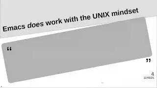 GNU's Not UNIX: Why Emacs Demonstrates The UNIX Philosophy Isn't Always The Only Answer -Daniel Rose